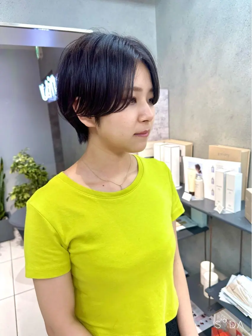 ショート カット 骨格診断で絶対可愛い ✨丸みショート✨凌弥のヘアスタイル