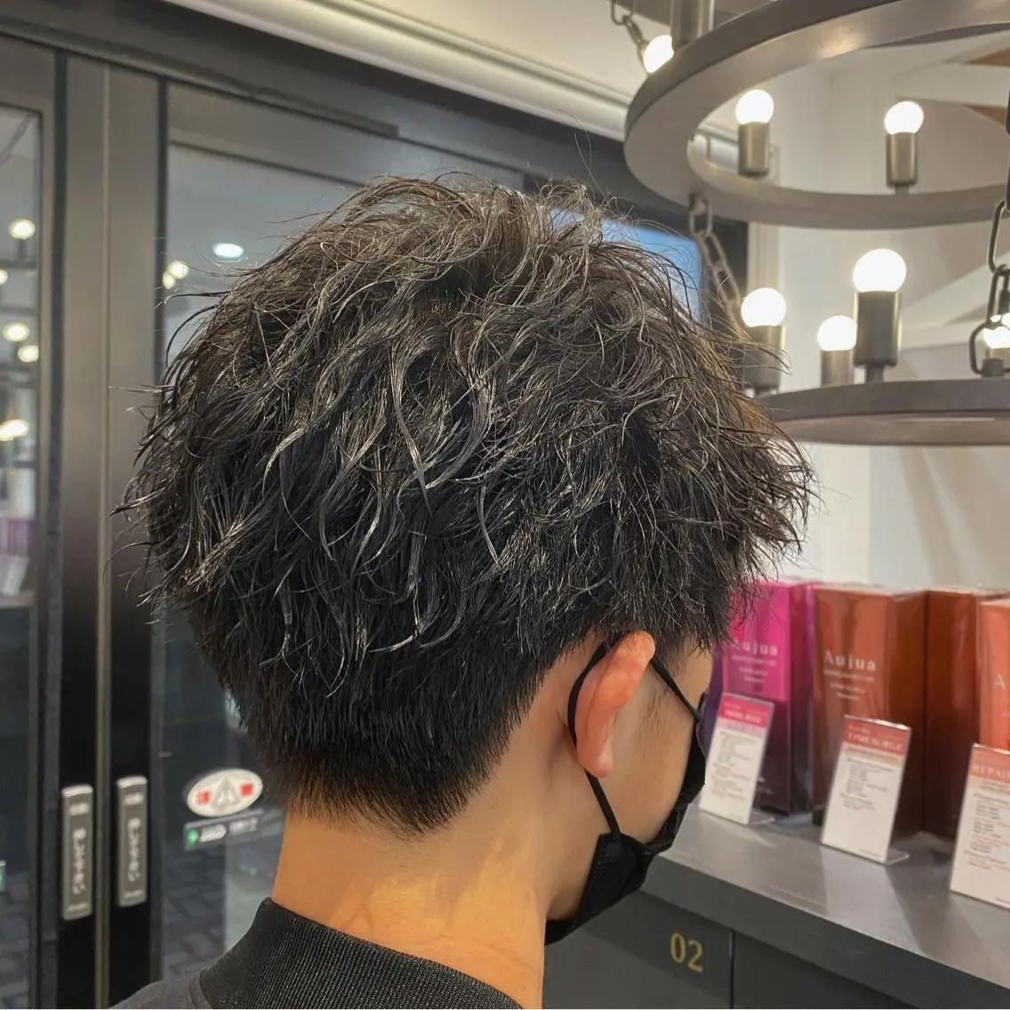 ショート パーマ メンズ メンズパーマ ツイストスパイラルパーマ スパイラルパーマ カット パーマ 柴田 枝利子のヘアスタイル