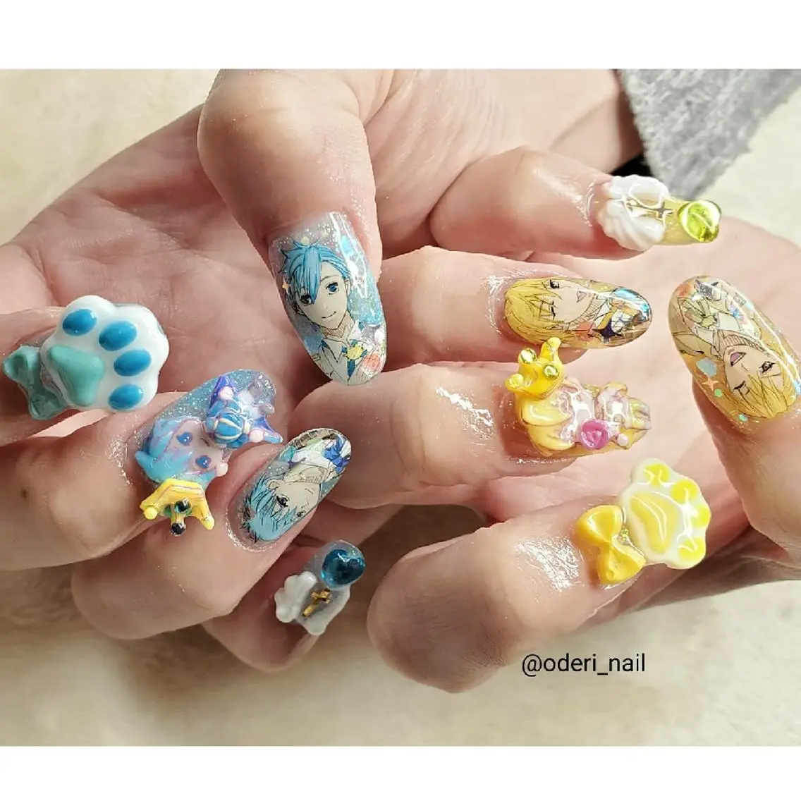 ネイル アートネイル ジェルネイル おで@ oderi_nailのネイルデザイン