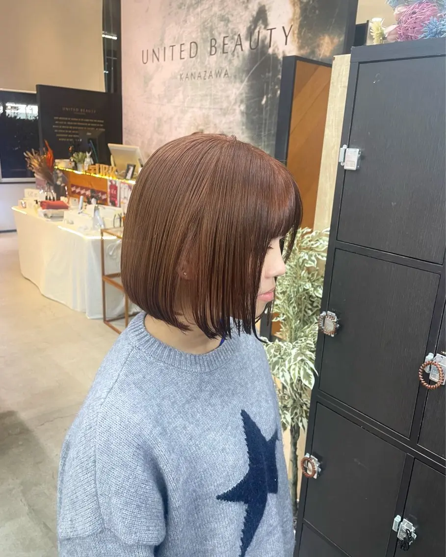 カラー ベージュカラー カット ヘアカラー トリートメント テラダ ユウシン西金沢のヘアスタイル