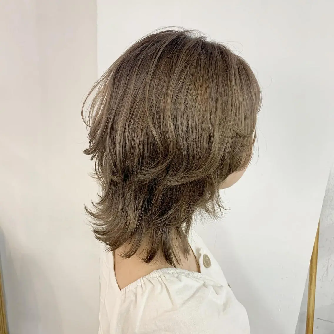 セミロング カラー ベージュカラー ラベンダーカラー ラベンダーベージュ fit /HONOKAのヘアスタイル