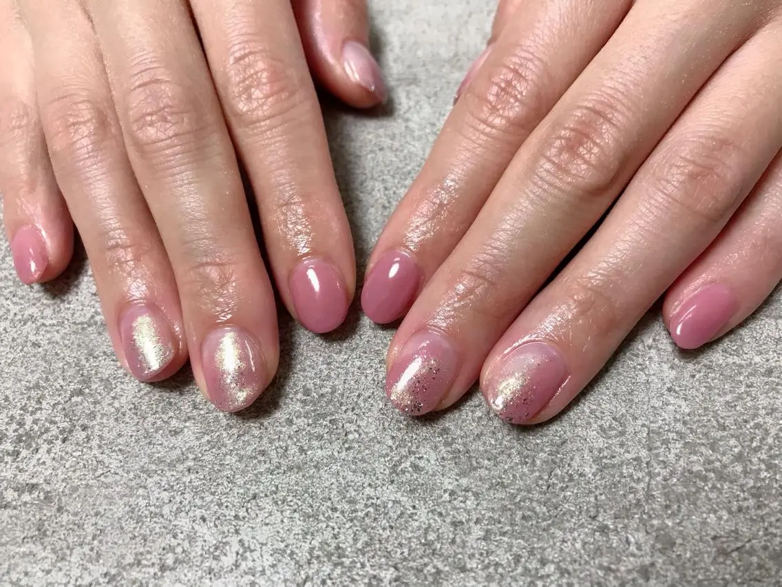 ネイル ピンク kikinail 溝の口のネイルデザイン