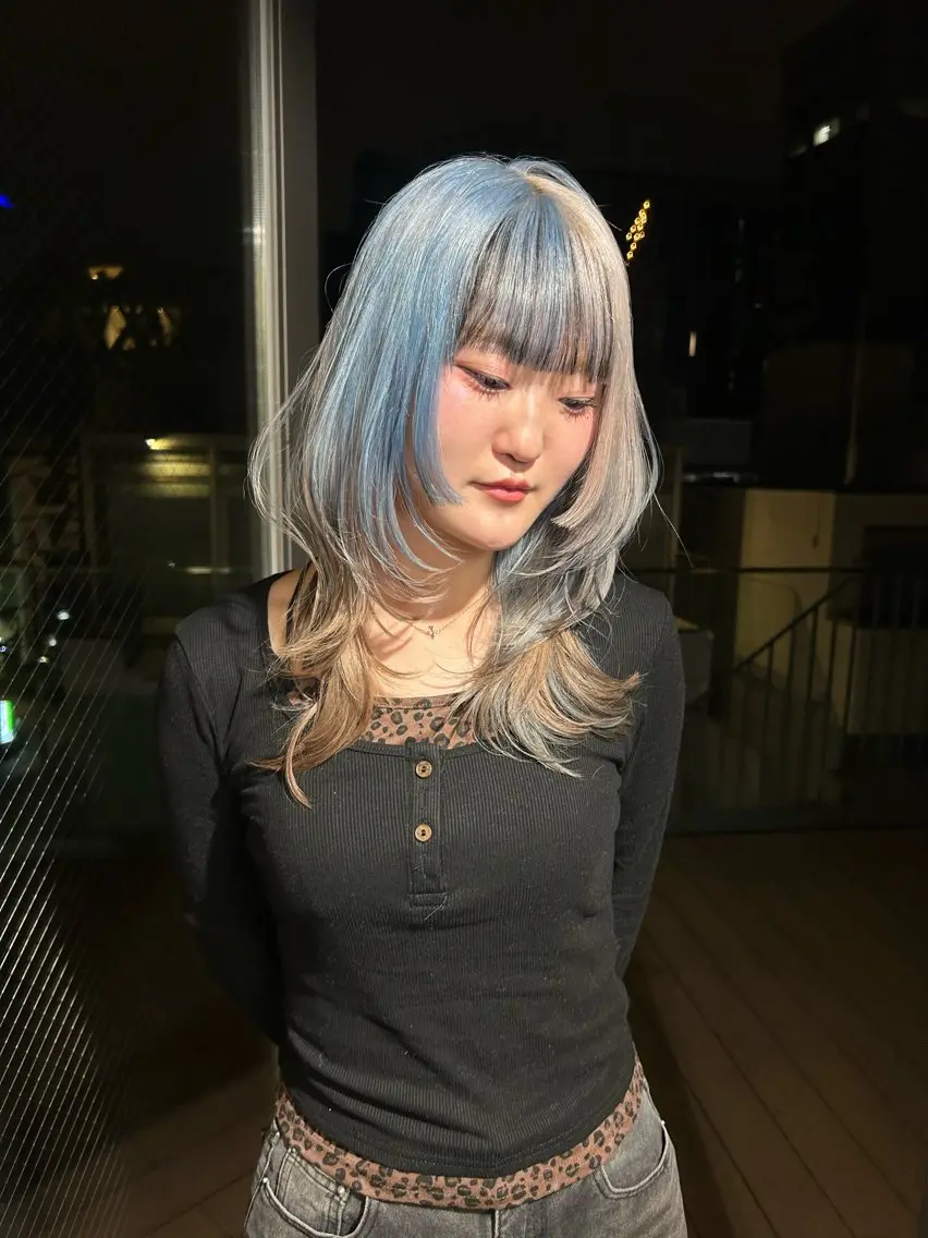 ミディアム ヘアカラー トリートメント 鈴木 華奈のヘアスタイル