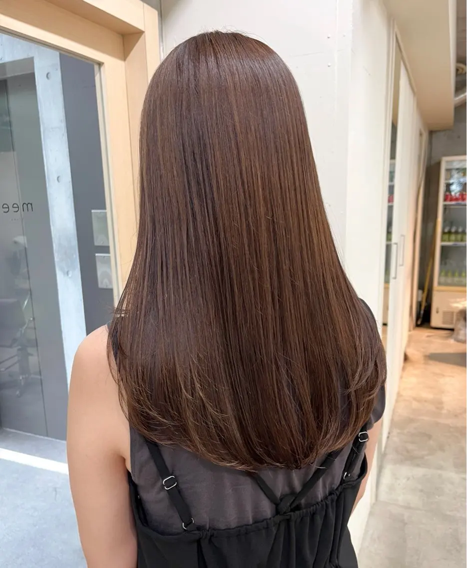 セミロング カラー アイブロウモデル 募集中🍒/北爪まゆのヘアスタイル