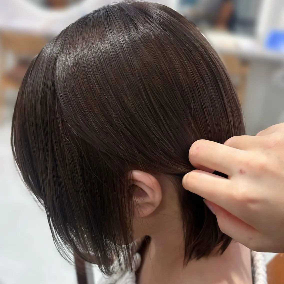 リタッチカラー(ワンカラーでのリタッチメニューです！ブリーチは対象外になります)＋1stepトリートメントの写真