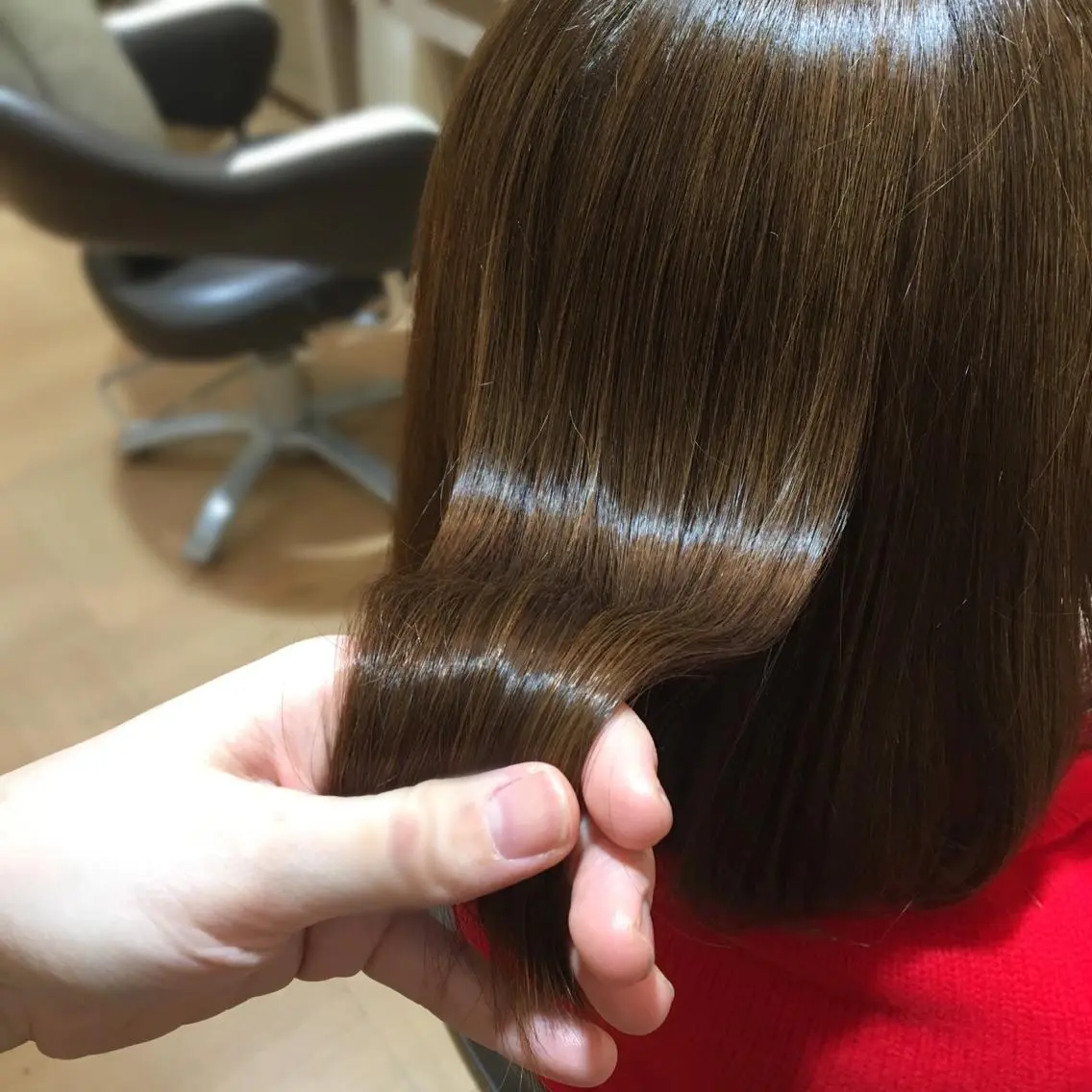 ミディアム カラー トリートメント 白浜 サキのヘアスタイル