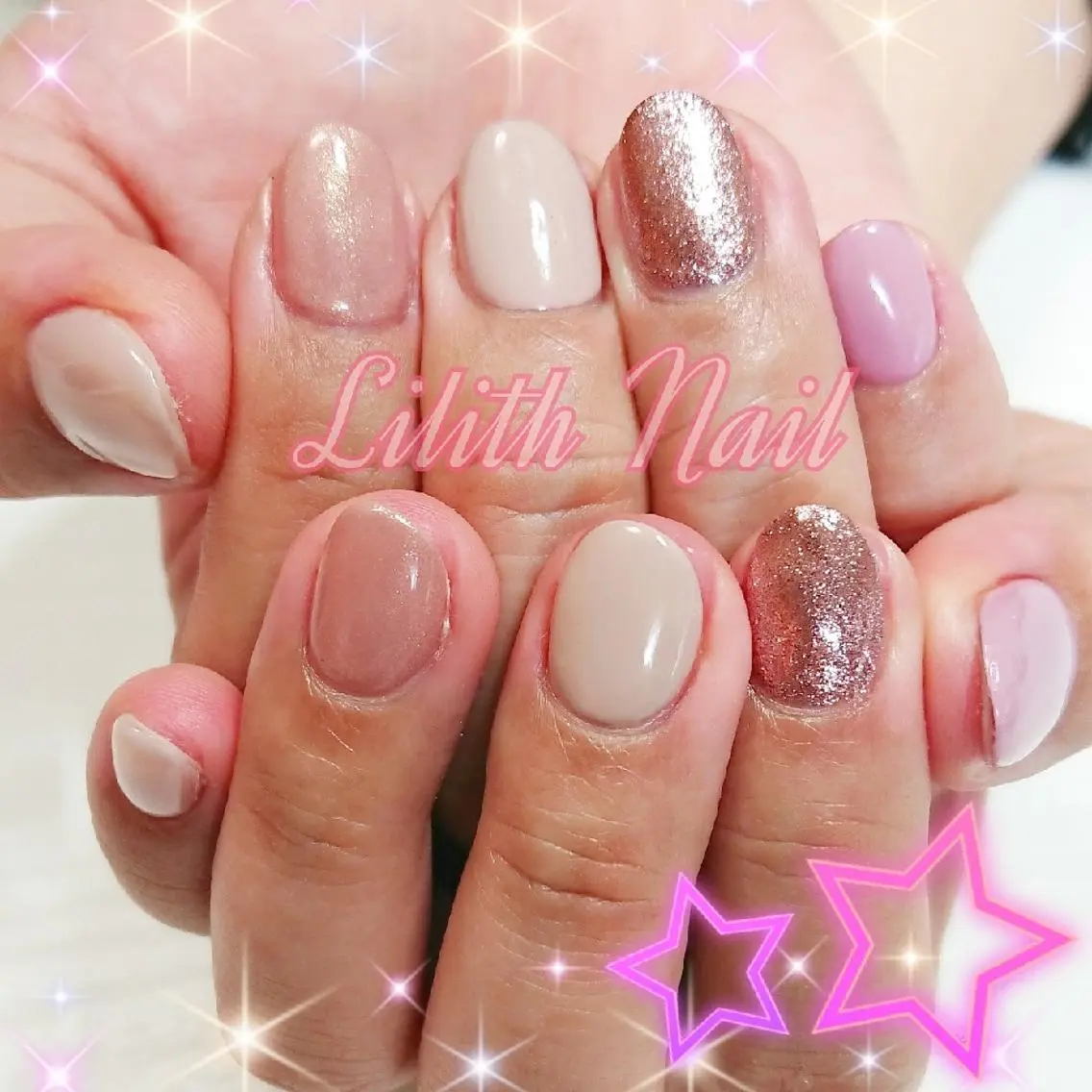 ネイル ピンク ハンドネイル Lilith Nailのネイルデザイン