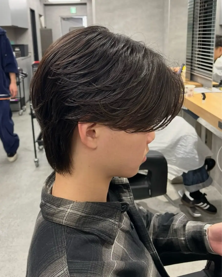 ショート カラー パーマ メンズ カット パーマ トリートメント ヘアセット 🔥メンズ 特化🔥菊水皐暉🔥のヘアスタイル