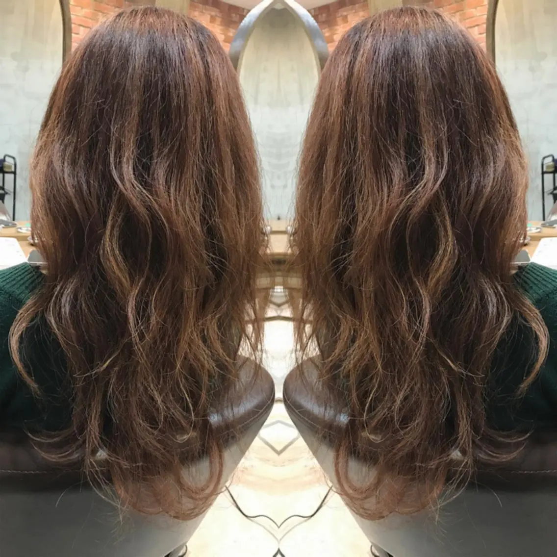 ミディアム カラー ヘアカラー 重政 和樹のヘアスタイル