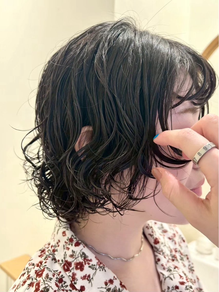 ショート パーマ ボブ カット パーマ 🪷ロングパーマ / ボブパーマ/壁谷🪷のヘアスタイル