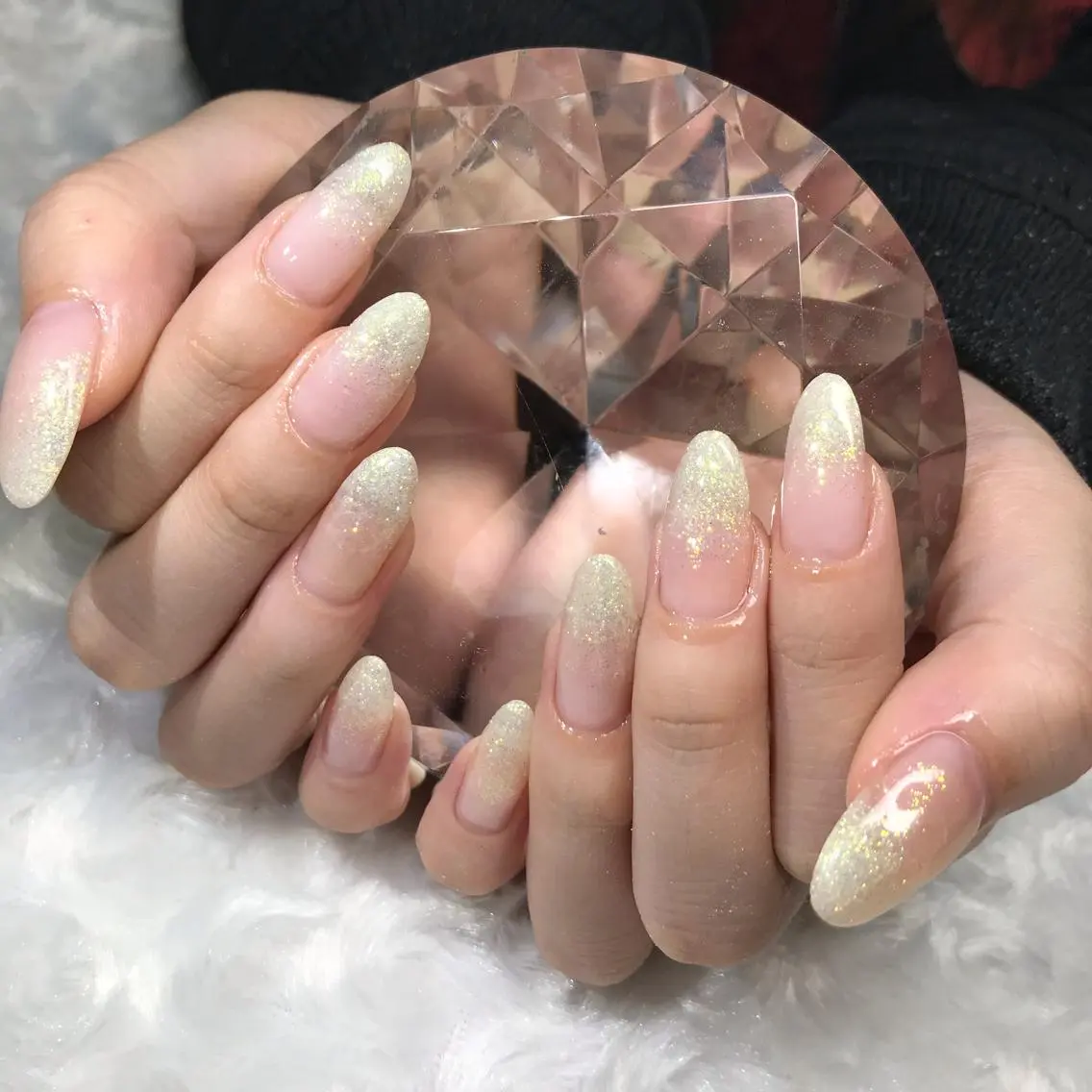 ネイル グラデーション ラメ(グリッター) ラメグラデーション muu. maiのネイルデザイン