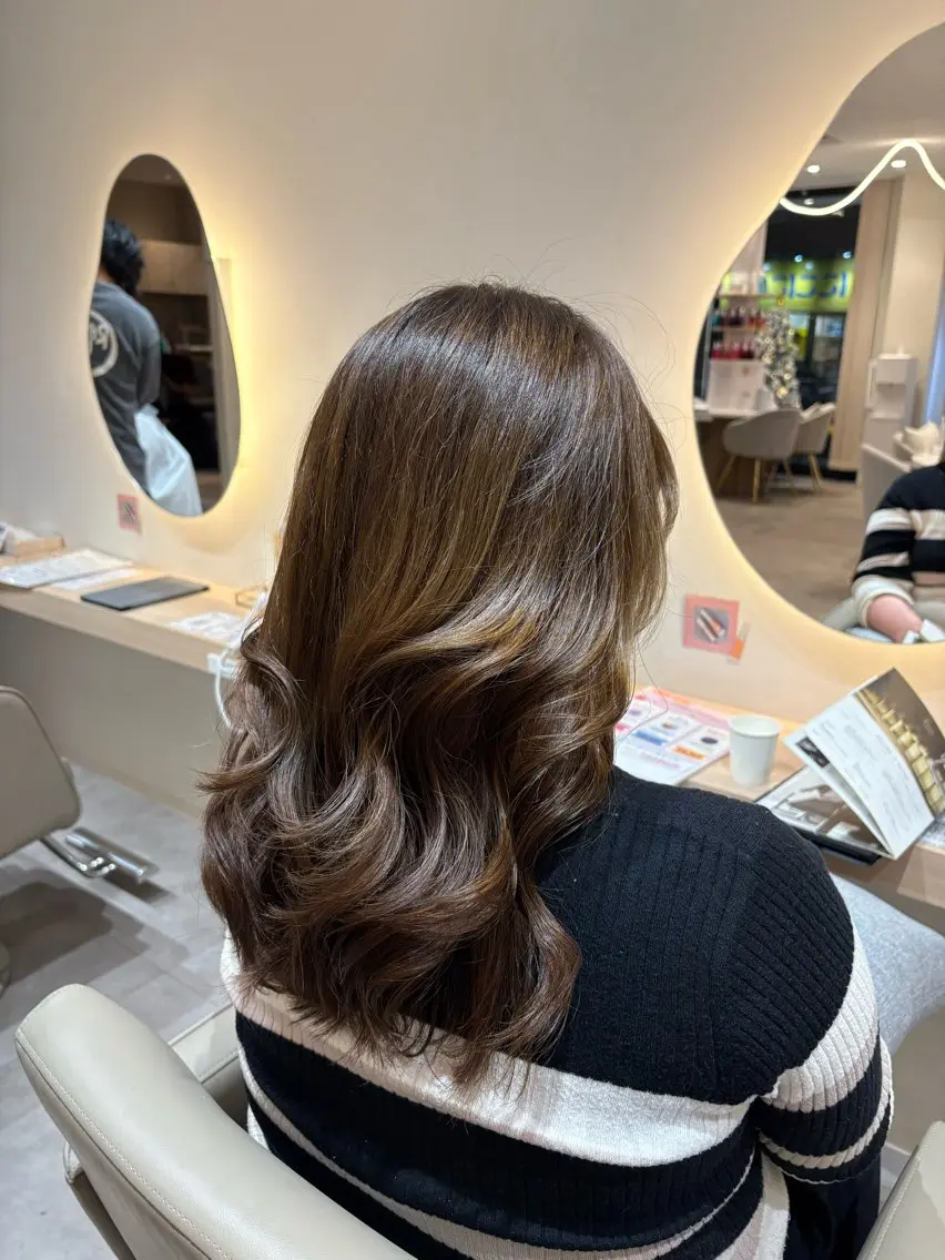 ロング カラー アッシュ ベージュカラー カット ヘアカラー レイヤー/透明感/髪 質改善/メンズ/佐藤のヘアスタイル