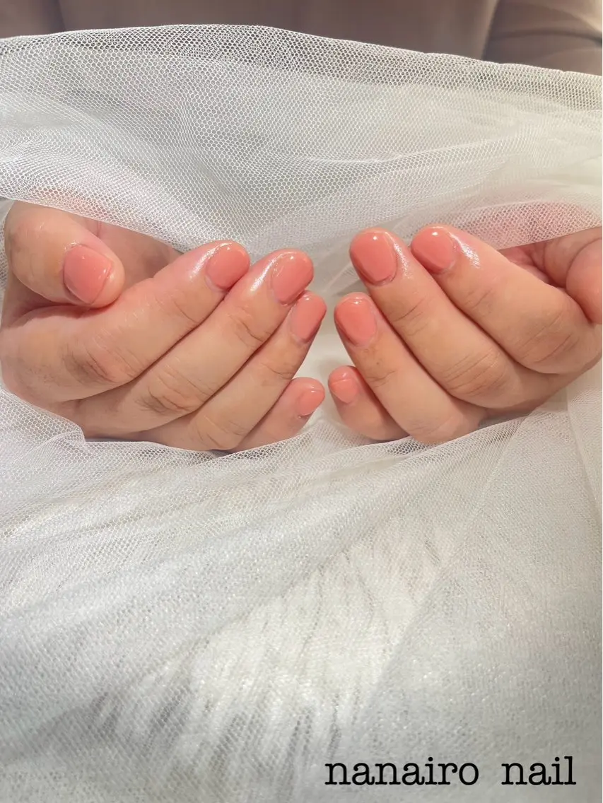ワンカラーネイルの写真
