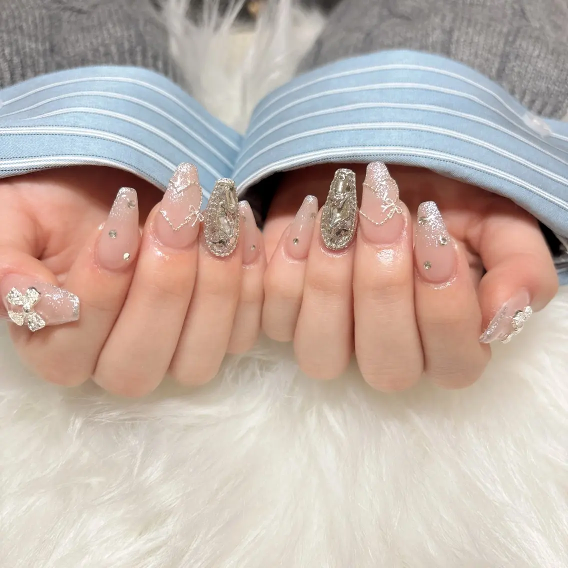 ネイル 持ち込み シンプルネイル ハンドネイル beautiful meみくのネイルデザイン