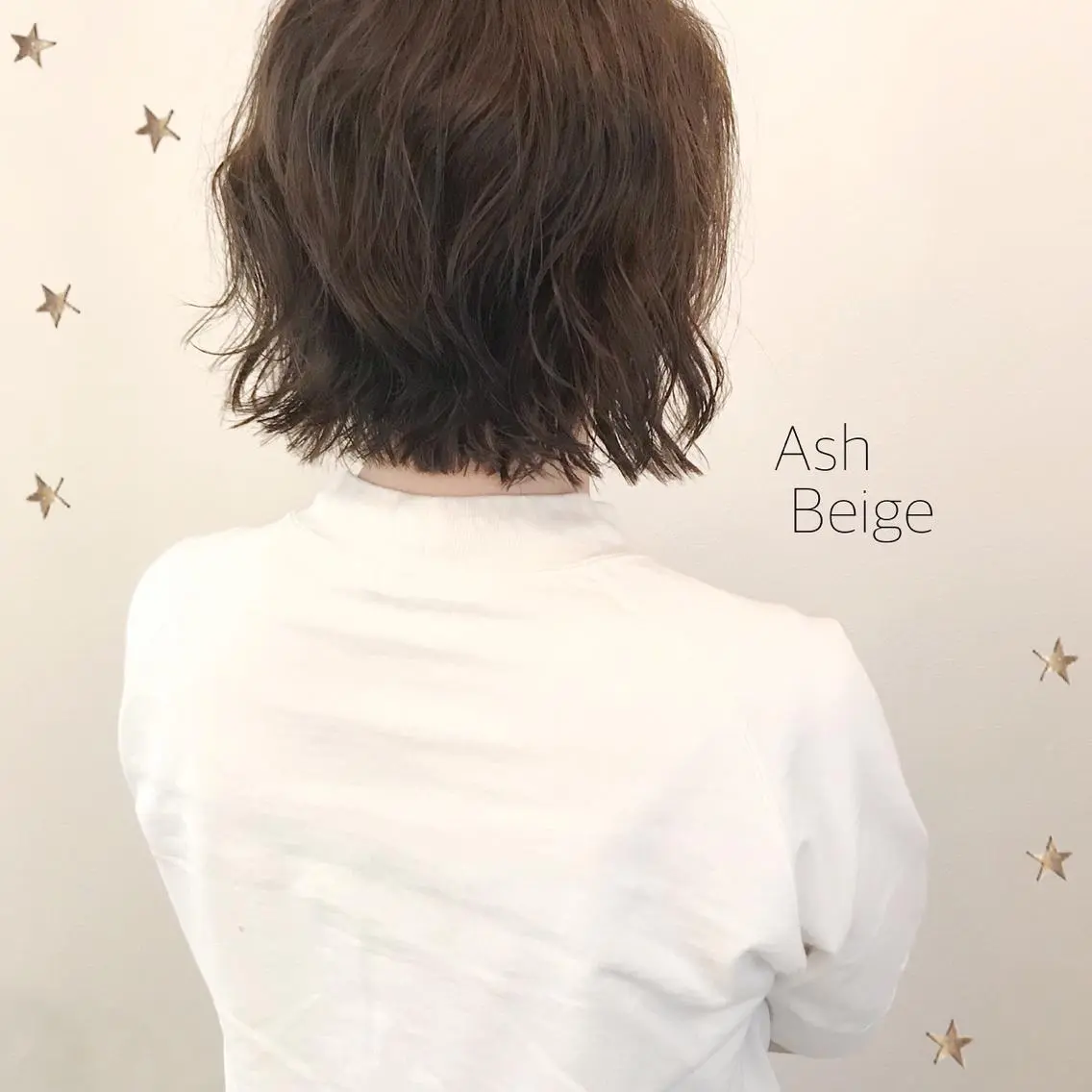 ミディアム カラー 市川 千夏のヘアスタイル