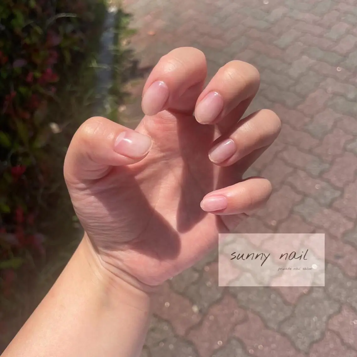 ネイル クリアネイル ジェルネイル ニュアンスネイル パラジェル シンプルネイル sunny nailのネイルデザイン