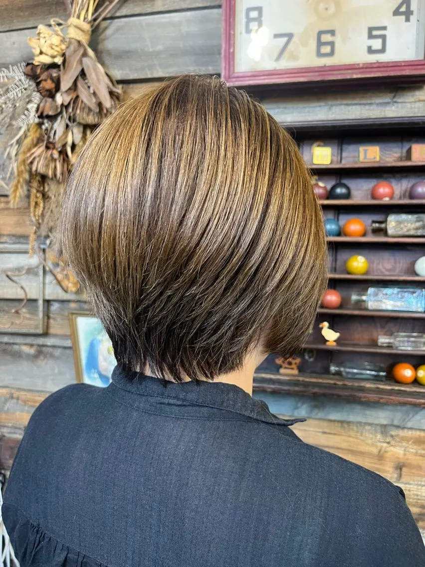 ショート カラー カット ヘアカラー 川崎 かなでのヘアスタイル