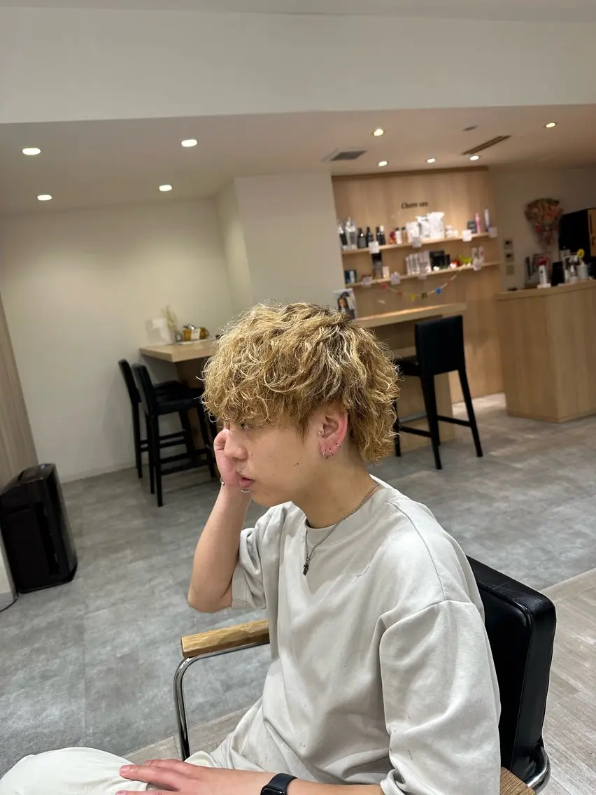 メンズ メンズパーマ メンズウルフカット ウルフカット カット パーマ ツイスパ/フェード /辻諒哉のヘアスタイル