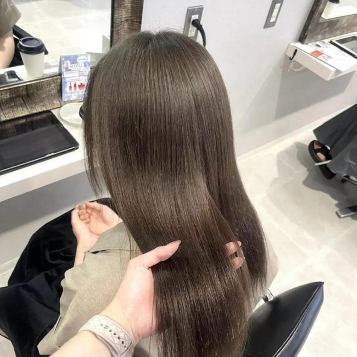 ロング カラー ヘアカラー beleef_ ゆなのヘアスタイル