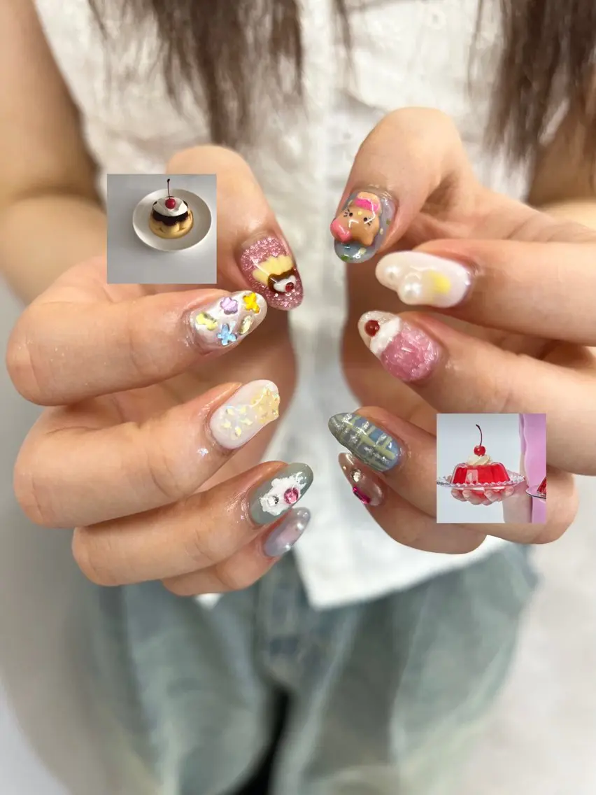 ネイル ジェルネイル 韓国ネイル マグネットネイル ニュアンスネイル パラジェル ハンドネイル ハンドケア Bana_ Nailのネイルデザイン