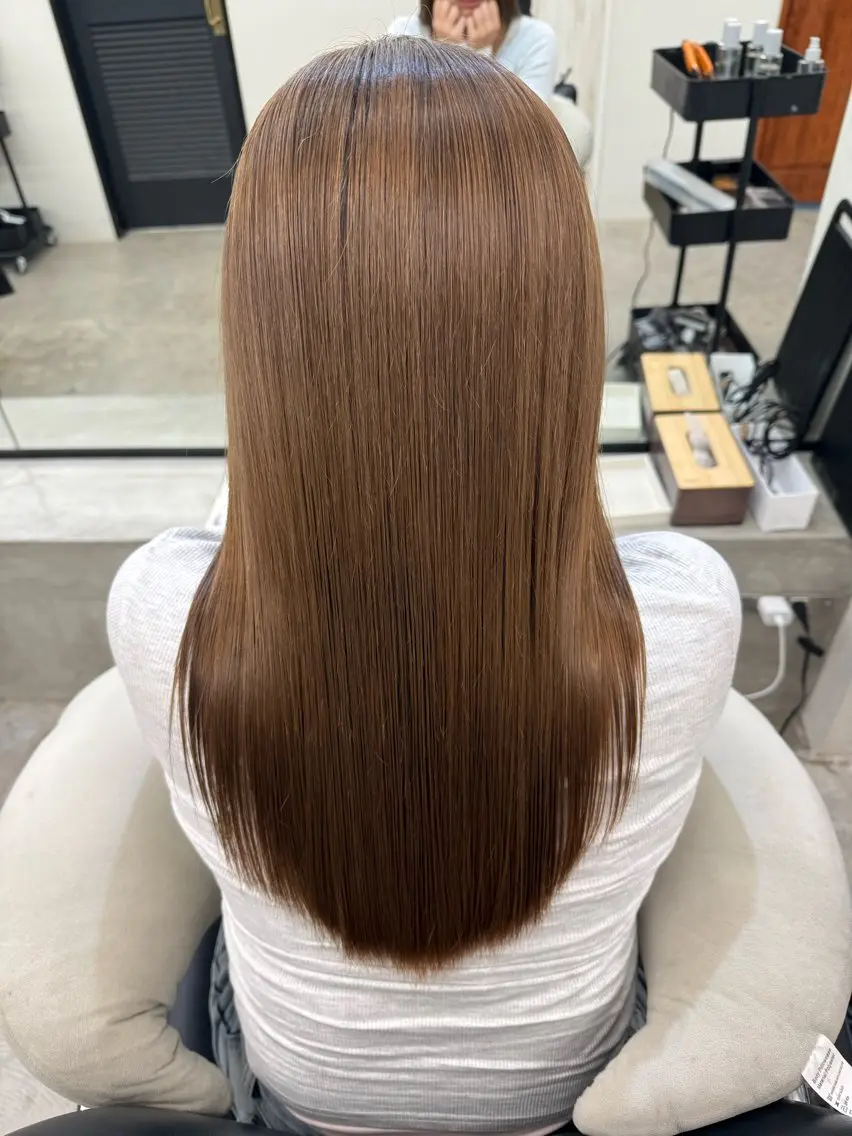 ロング ヘアカラー トリートメント 🎀うる艶モテ髪🎀 透明感/ユナのヘアスタイル