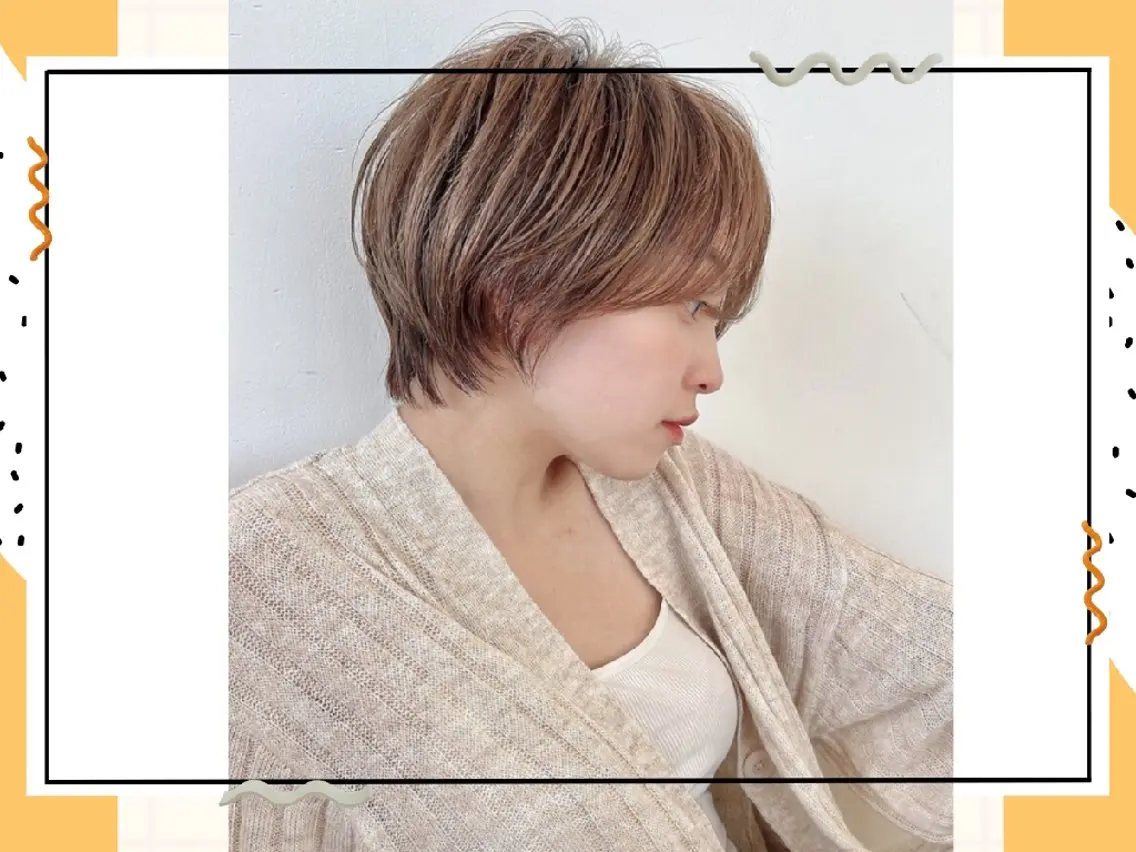 ショート ショートボブ ボブ ショートヘア 髪屋こころ 峯村 衣舞のヘアスタイル