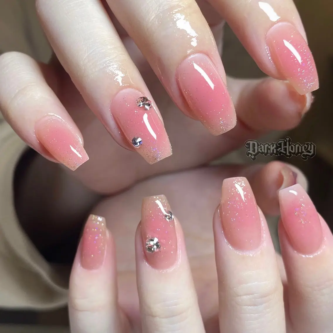 最強ガーリーシンプルデザイン🎀✨自爪チークネイル💖 ¥7480の写真