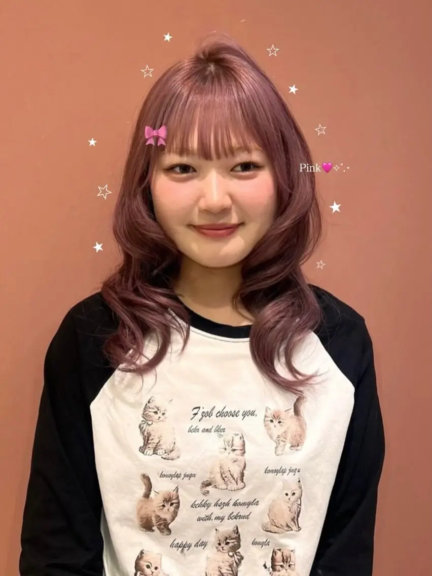 セミロング ヘアカラー KANO🐈‍⬛🎀 ニュアンス/レイヤーのヘアスタイル