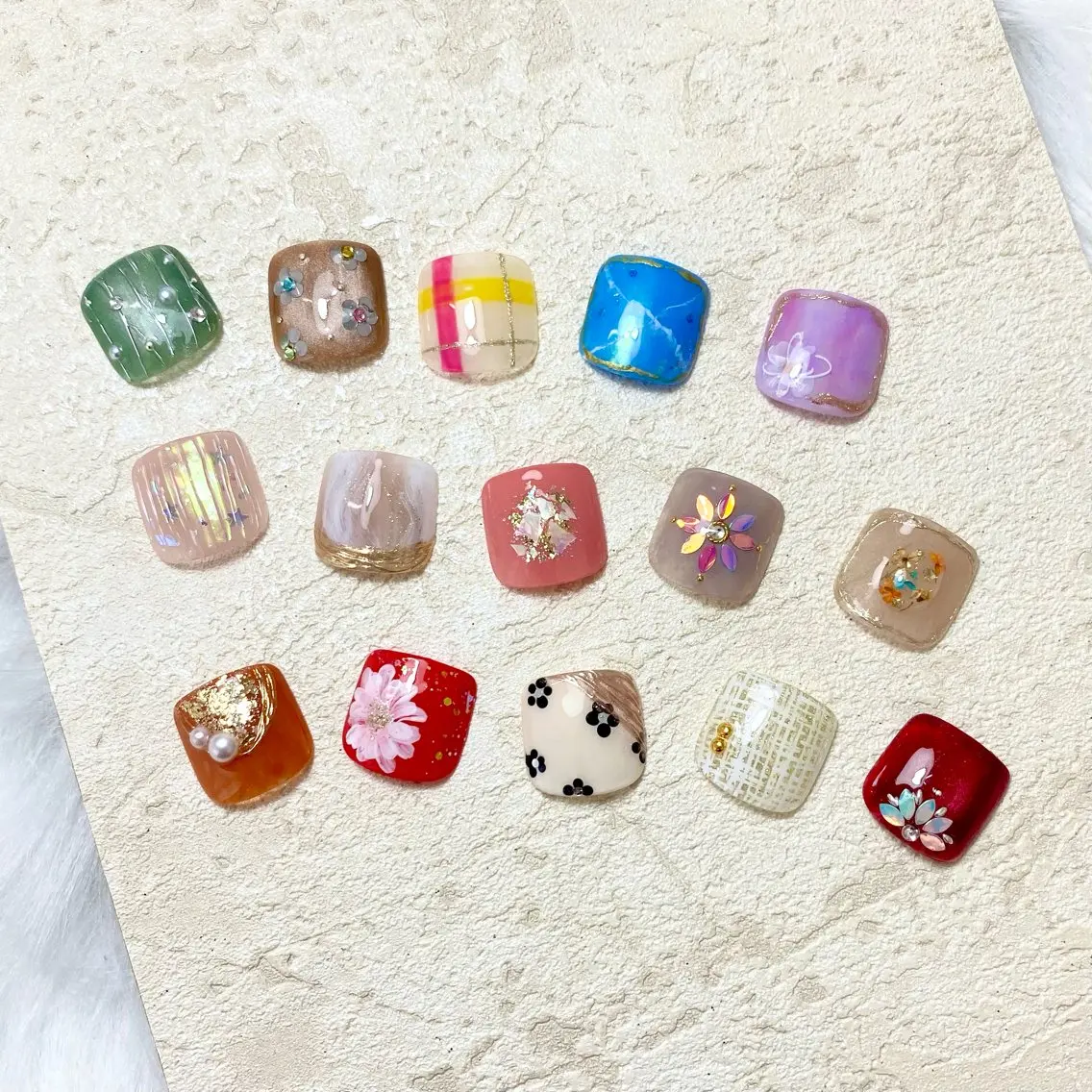 ネイル フットネイル 【ﾙﾅ･ｼﾞｭﾒﾙ】 Haruka🌷･ﾟのネイルデザイン