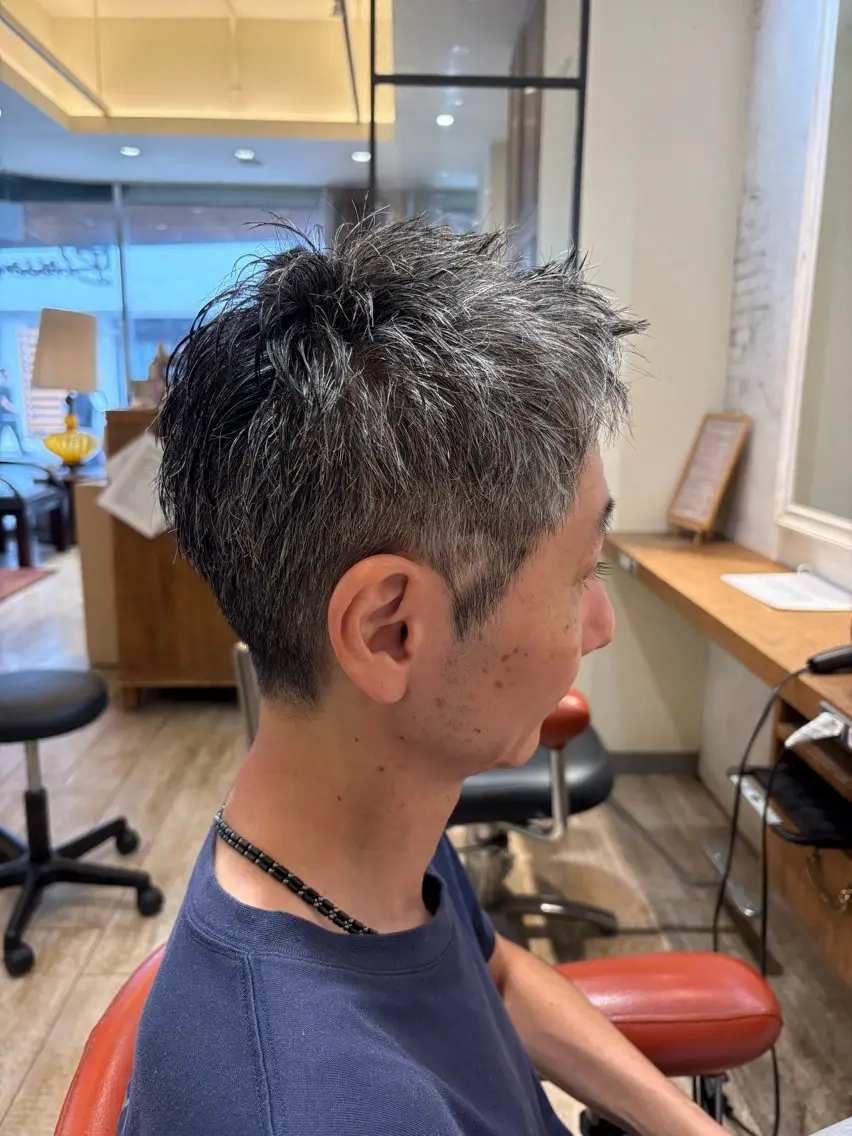 メンズ メンズパーマ 神田一瑳のヘアスタイル