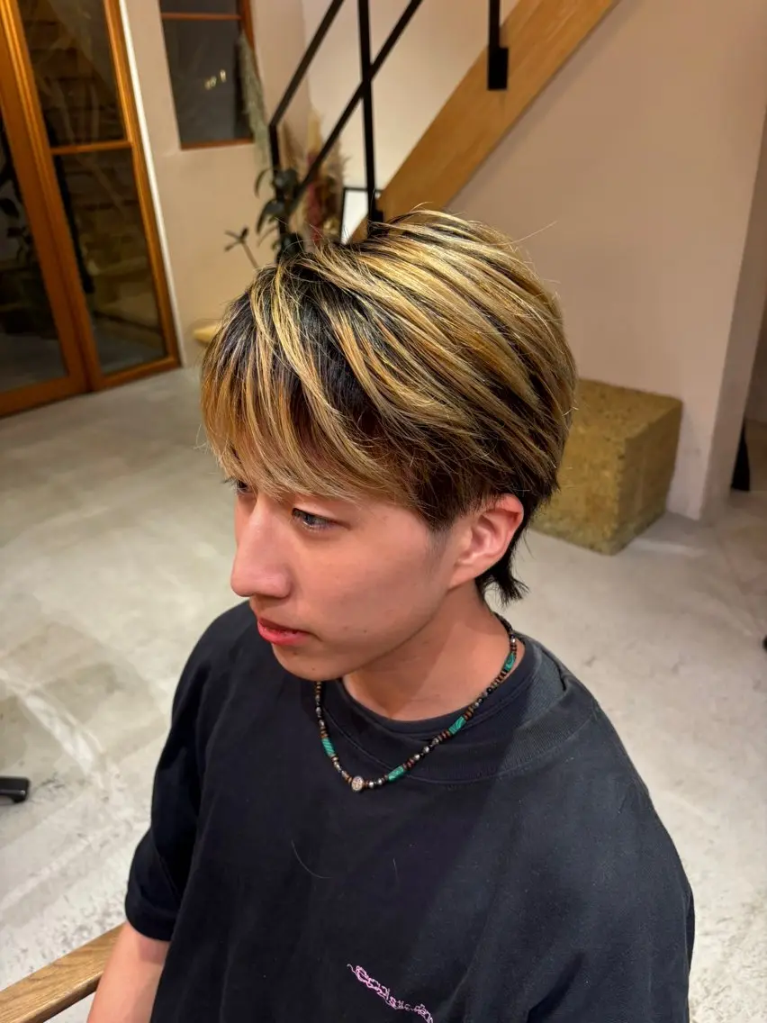 ショート メンズ メンズウルフカット ショートヘア ウルフカット カット 咲月/似合わせカット /ボブ/ショートのヘアスタイル