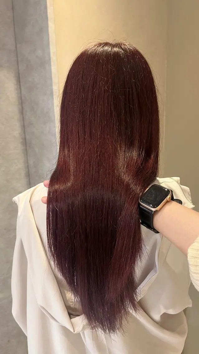 ロング カラー カット ヘアカラー トリートメント 大人girly🛋️ 🤍yukakoのヘアスタイル