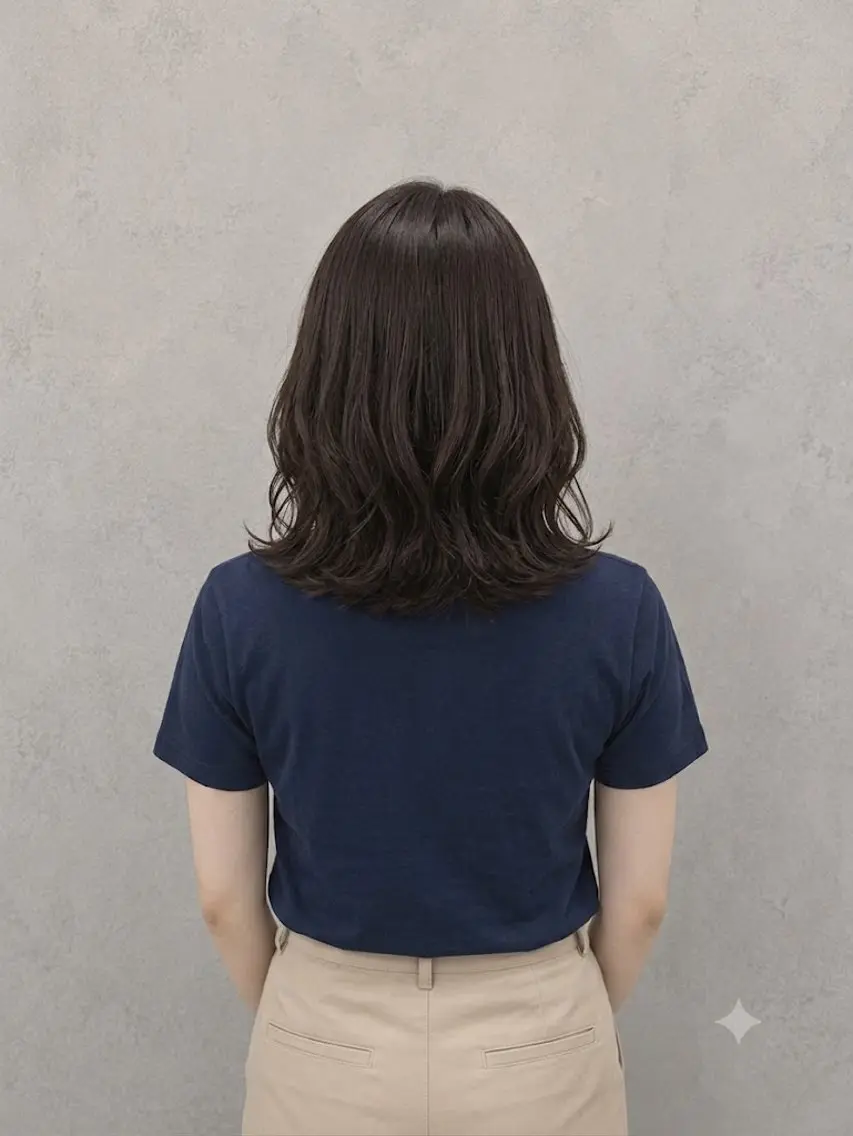 ミディアム 🫧‪縮毛矯正 かとうよしき🫧のヘアスタイル