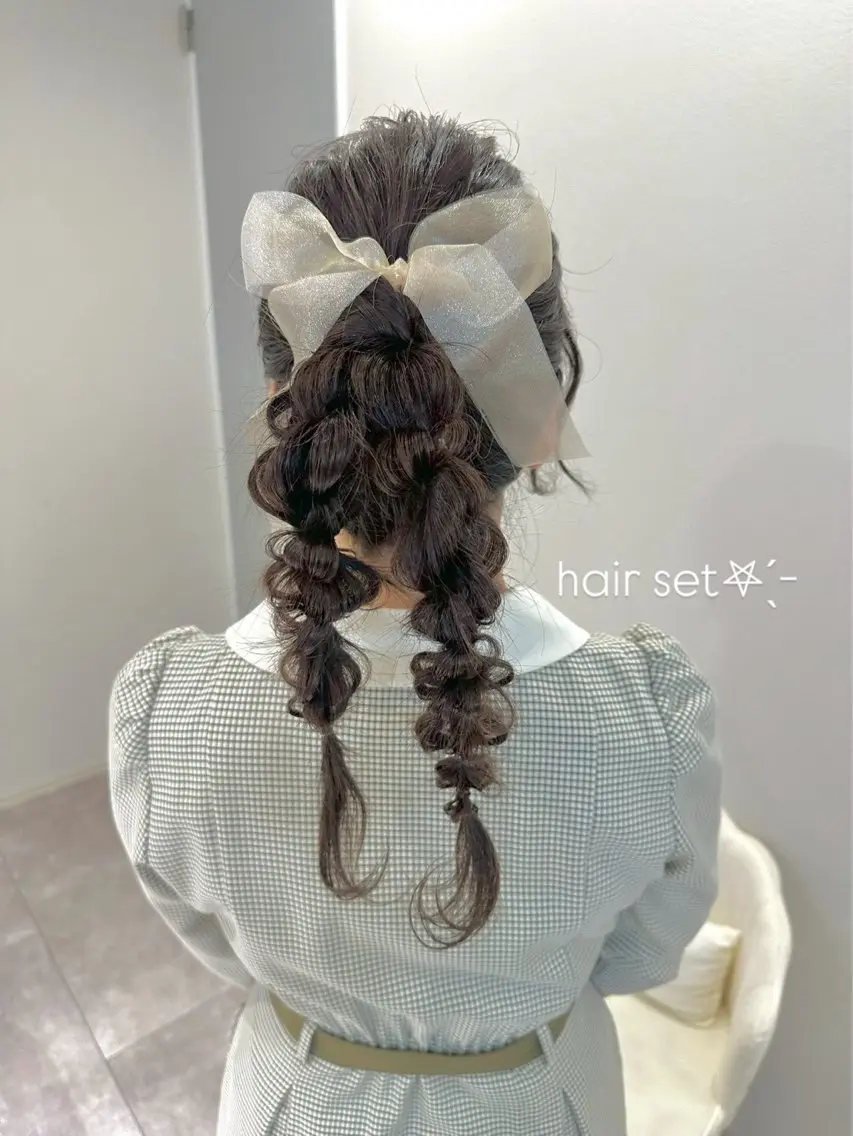 ヘアアレンジ ポニーテール NAKAHARA TSUKUSHIのヘアスタイル