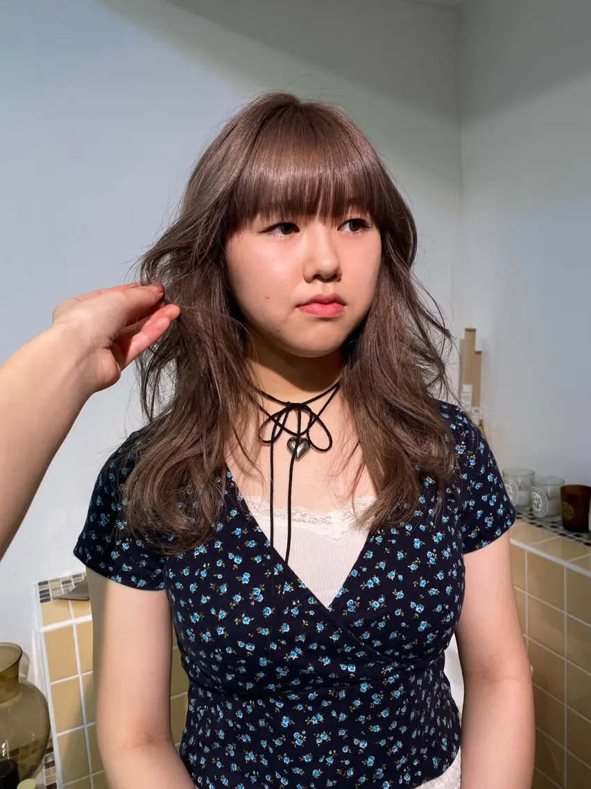 セミロング カラー ヘアカラー iroha/ n.w.h🎀のヘアスタイル