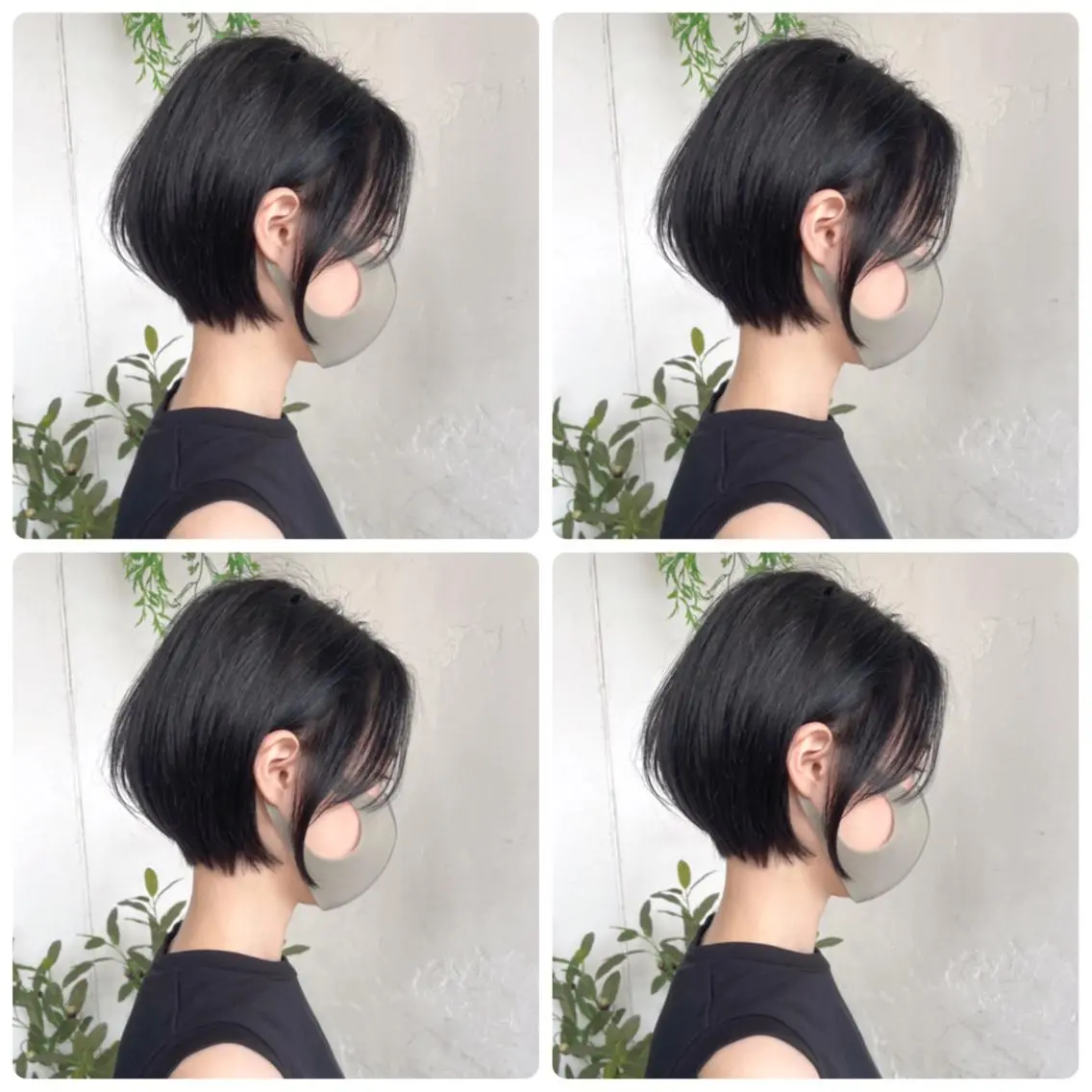 ショート カラー ショートボブ ハンサムショート 丸みショート デザインカラー ハイライトカラー カット ヘアカラー トリートメント 京都大人女性ショート 徒歩1分/秋山のヘアスタイル