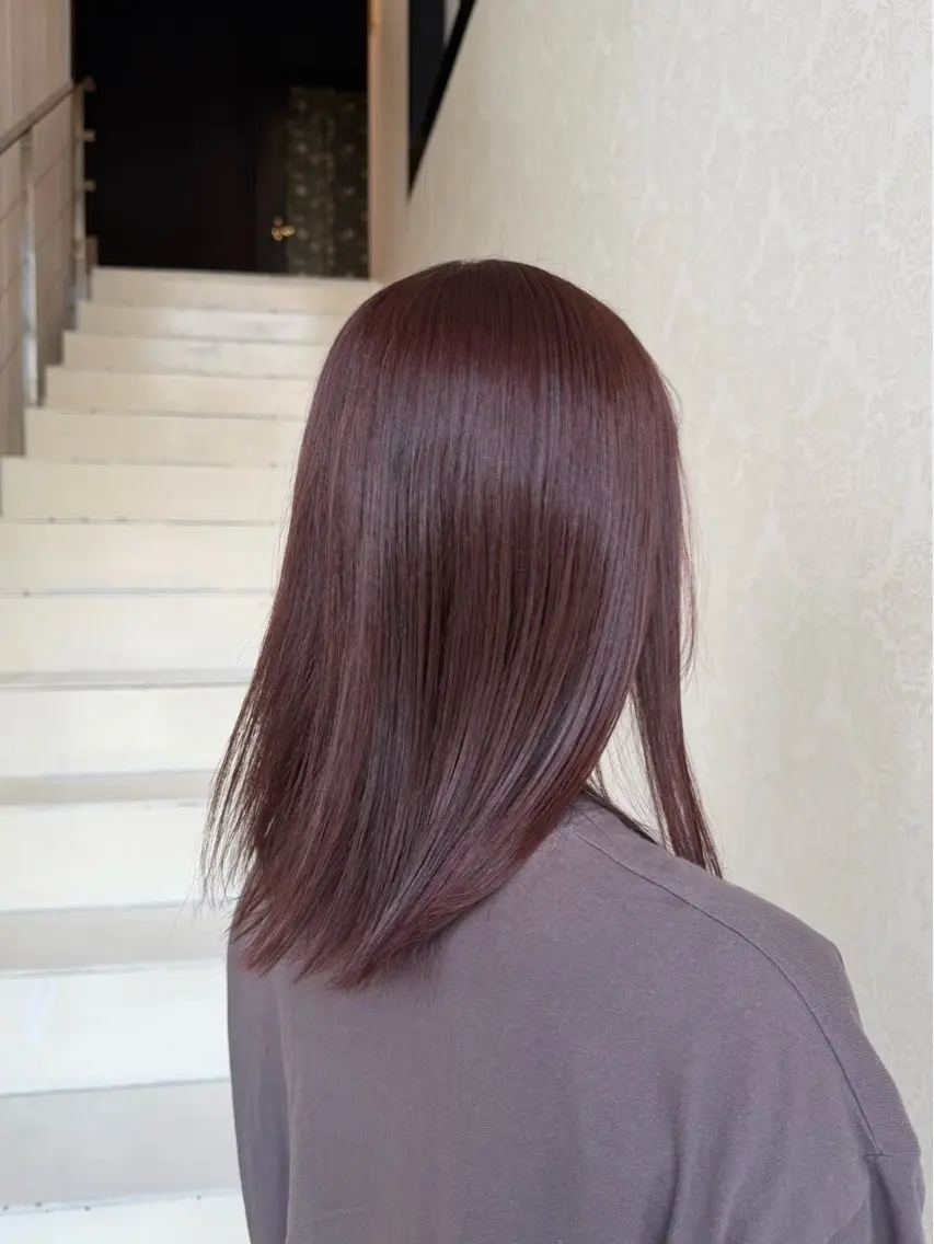 ミディアム カラー カット ヘアカラー トリートメント 【EARTH平塚店】 ✂️野首 京佑✂️のヘアスタイル