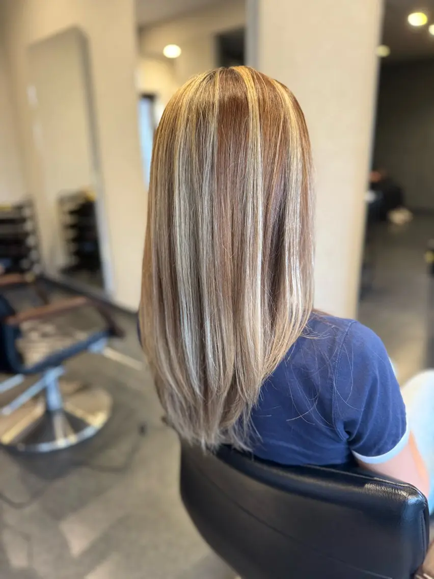 ロング ハイライト カット ヘアカラー トリートメント 髪質改善⚡️カラー 🍀武久 誠🍀のヘアスタイル