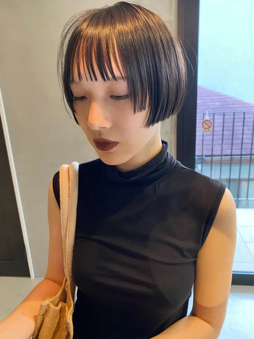 ショート カラー ボブ カット ヘアカラー トリートメント 🧼柴田 健太郎🧼のヘアスタイル