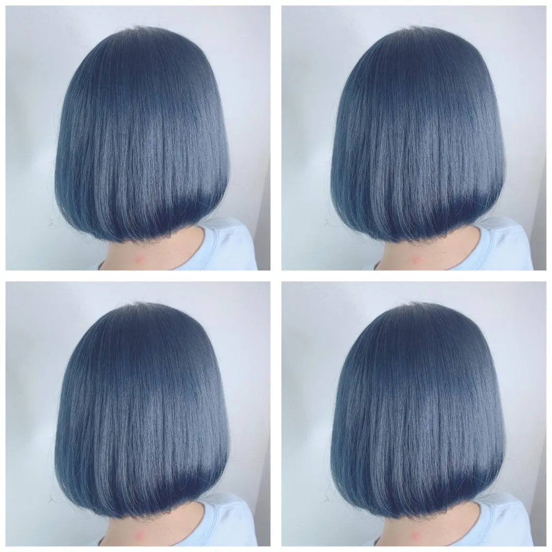 ミディアム カラー ブルーカラー ネイビーカラー 似合わせ/ カラー.岡田友仁のヘアスタイル