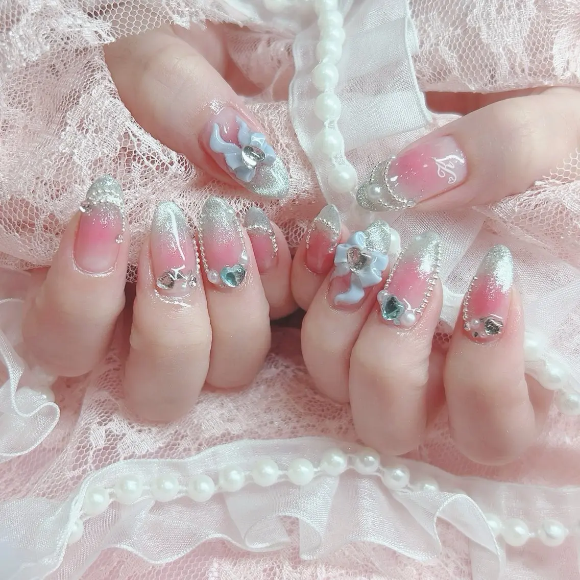 ネイル チークネイル ジェルネイル 韓国ネイル マグネットネイル オフィスネイル ハンドネイル Nail lieNのネイルデザイン