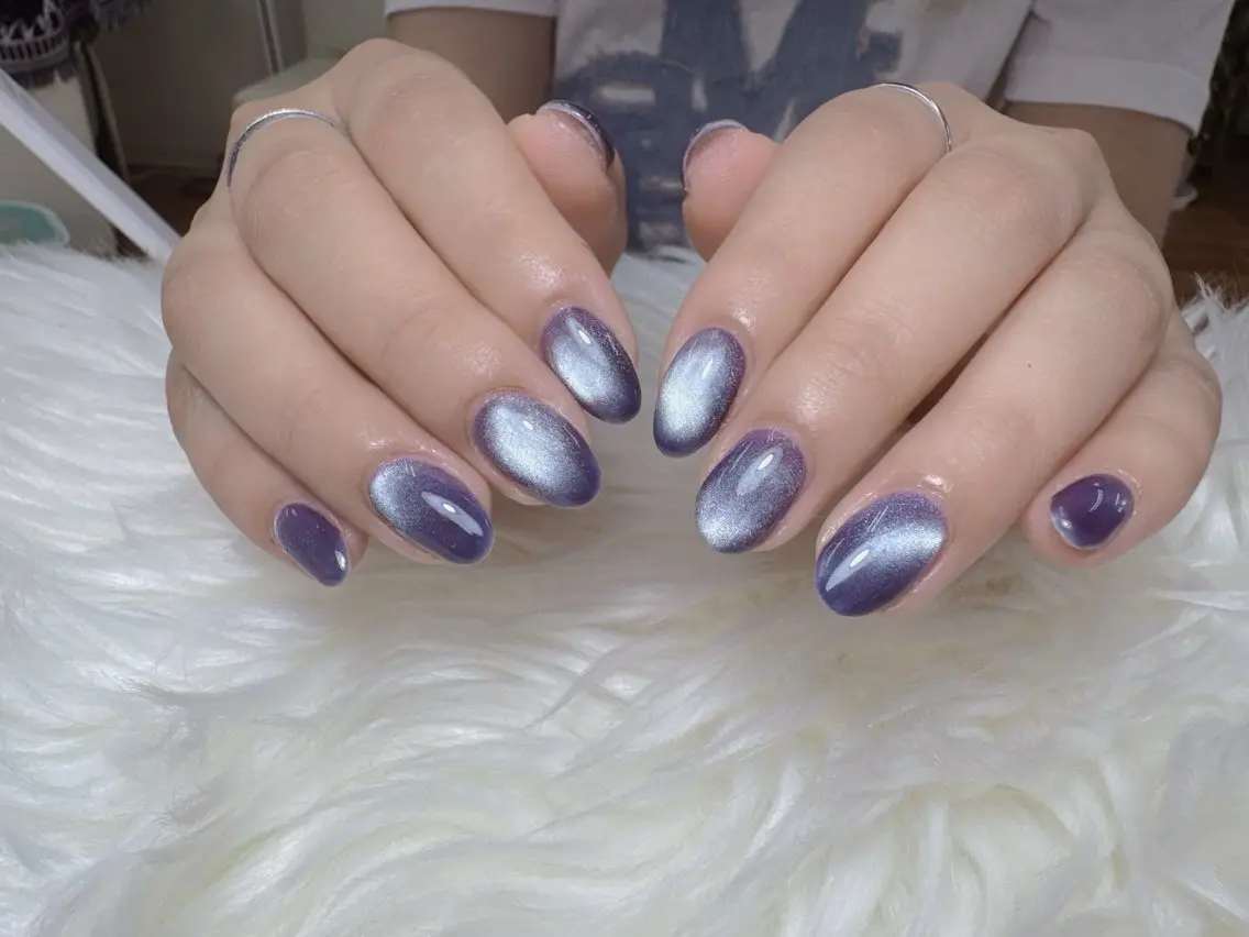 ネイル フットネイル フレンチネイル グラデーション 韓国ネイル マグネットネイル ハンドネイル Hara Nail 【持ち込みOK】のネイルデザイン