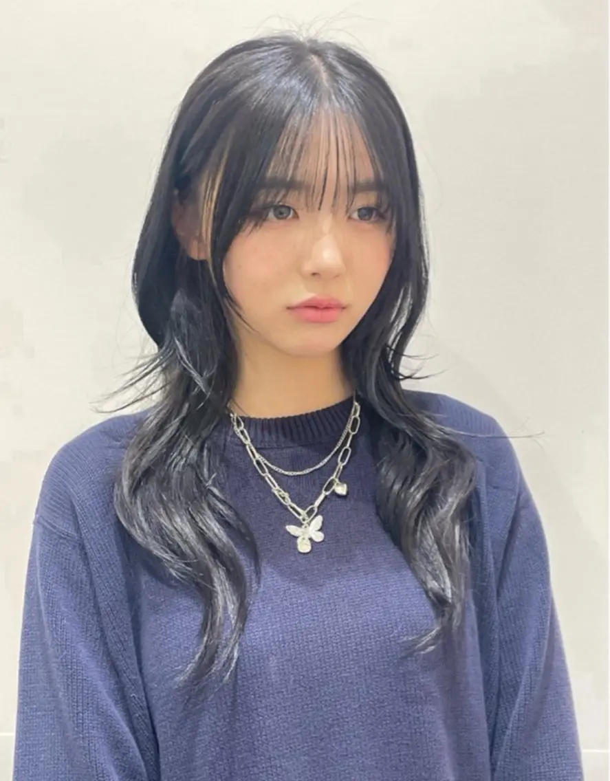 ロング ロングレイヤー ハッシュカット ハイレイヤー 韓国風ヘア レイヤーカット カット ヘアカラー トリートメント ❤︎︎韓国ヘア❤︎︎ 𝑺𝒉𝒊𝒉𝒐のヘアスタイル