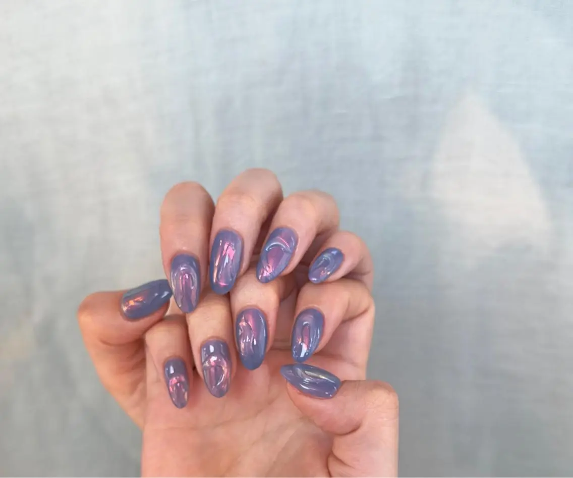 ネイル ミラーネイル ニュアンスネイル ワンカラーネイル ぷっくりネイル ハンドネイル Baden Nail ﾊﾞ-ﾃﾞﾝ ﾈｲﾙのネイルデザイン