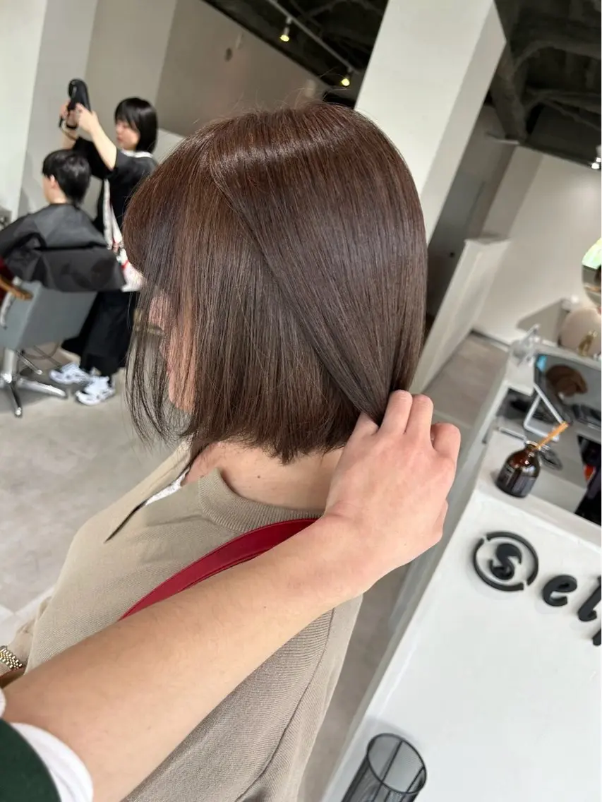 ミディアム カラー 脱白髪染め❕白髪 ぼかし特化🌟ヨコタのヘアスタイル