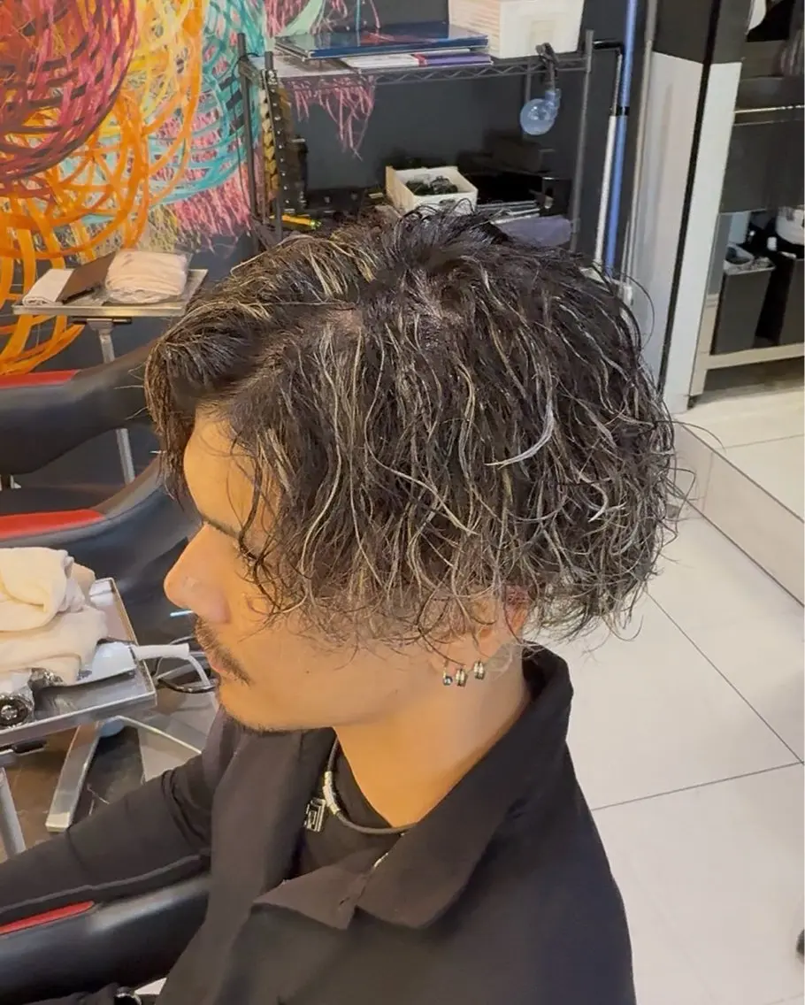 メンズ カット ヘアカラー トリートメント パーマ/毛流れ/ メンズ特化/田中海斗のヘアスタイル
