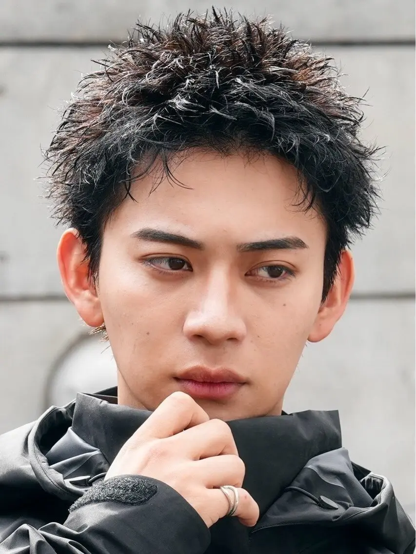 パーマ メンズ カット パーマ fifth 清水睦月のヘアスタイル