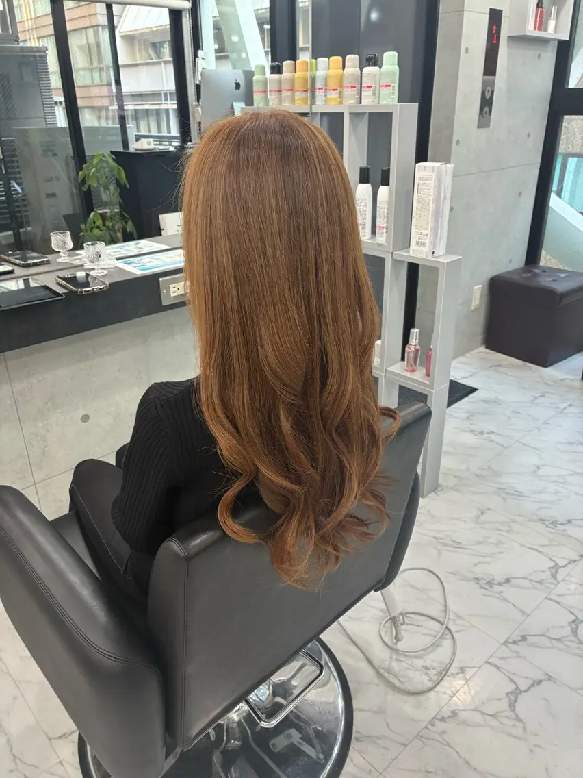ロング カラー カット ヘアカラー トリートメント Endearing 🌟銀座のヘアスタイル