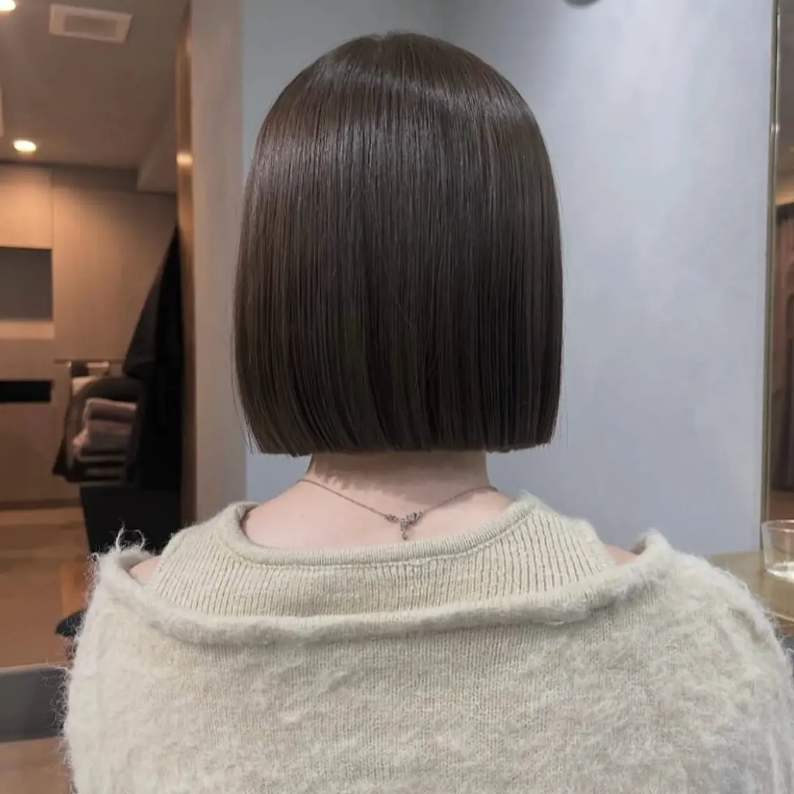 ミディアム カラー カット ヘアカラー トリートメント akane/ボブ /ブラウンベージュのヘアスタイル
