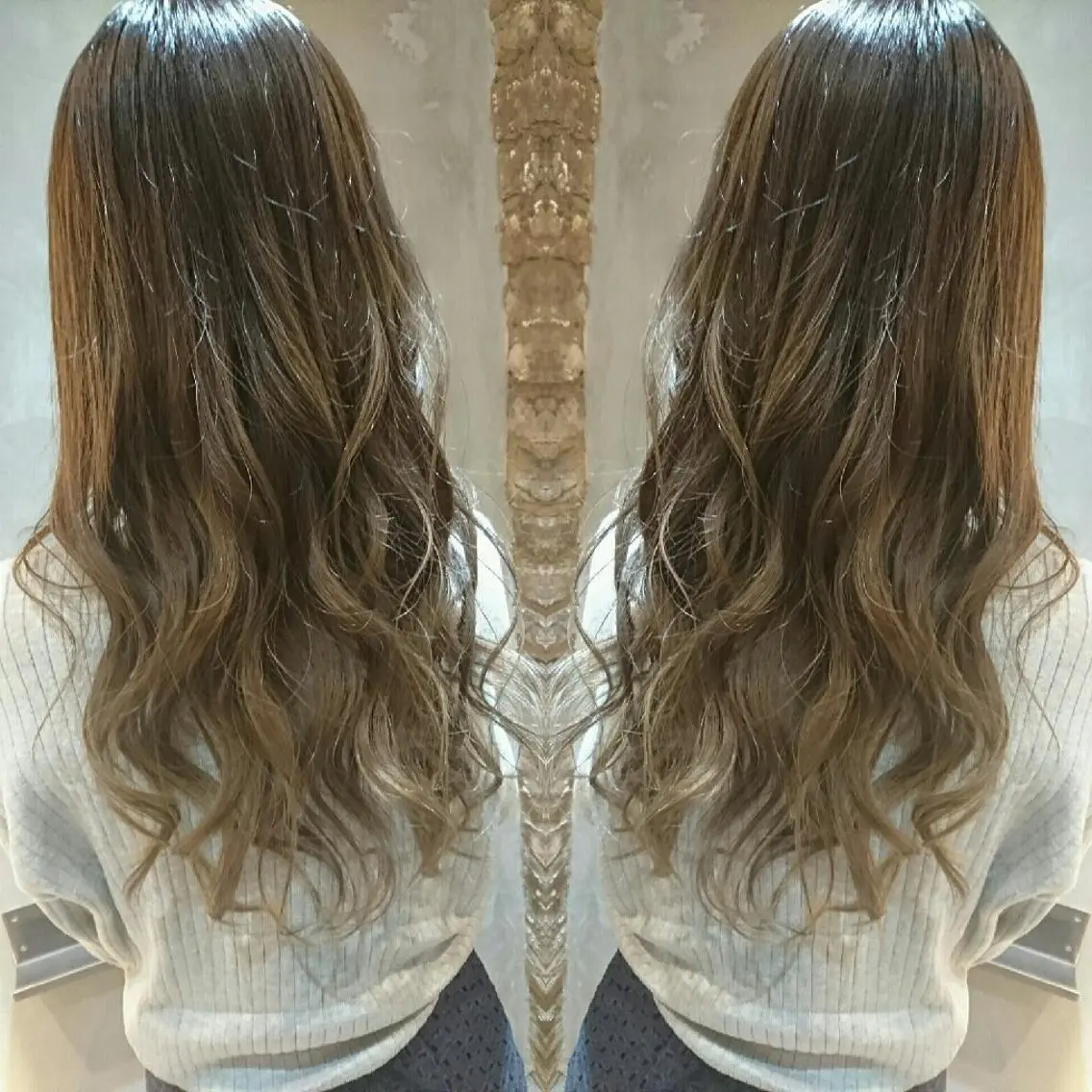 ロング カラー カット ヘアカラー トリートメント センター南 SEIJIのヘアスタイル